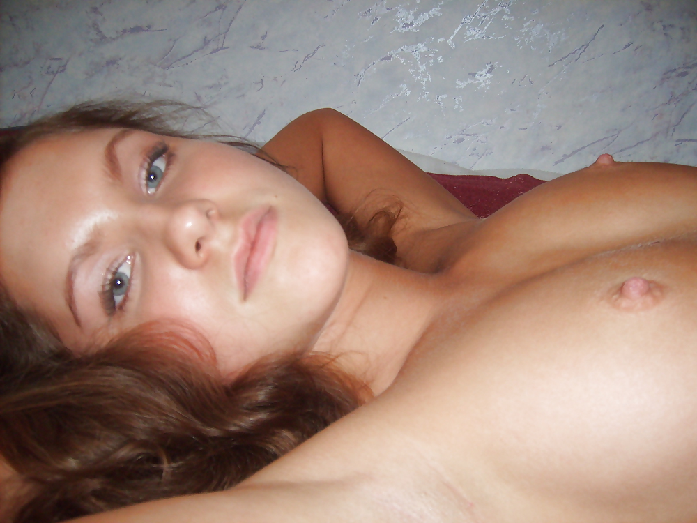 Hot young girl with blue eyes #19634090