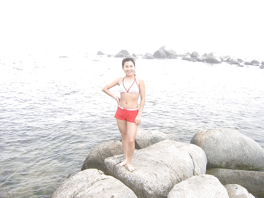 Korean GF naked photos on holidays #22495734