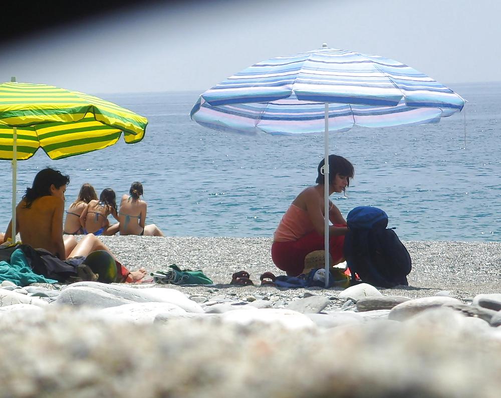 Beach undressing, stripping or getting nude 1 #15890986
