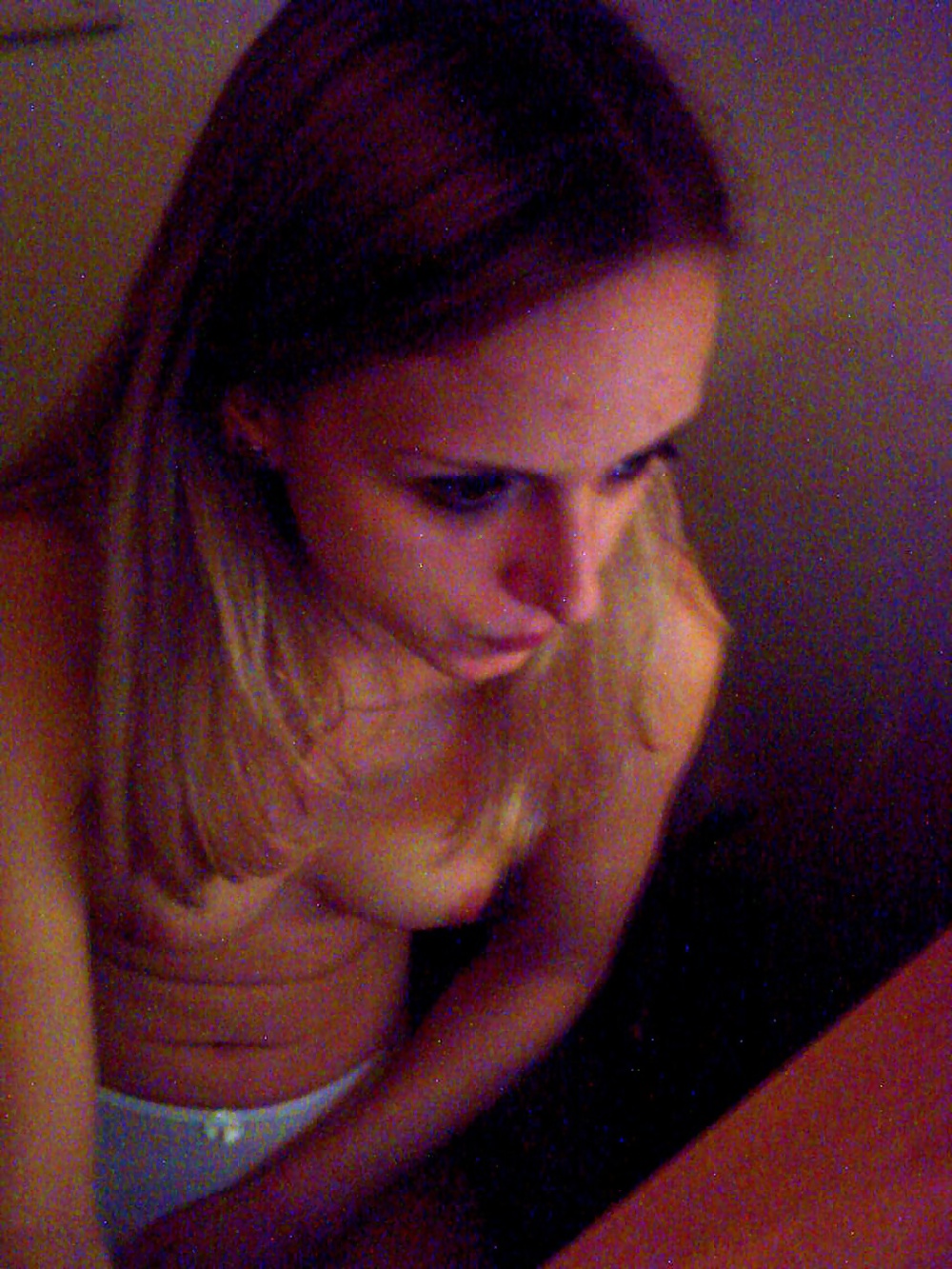 Cute blonde sexy girl watching porn #8520793