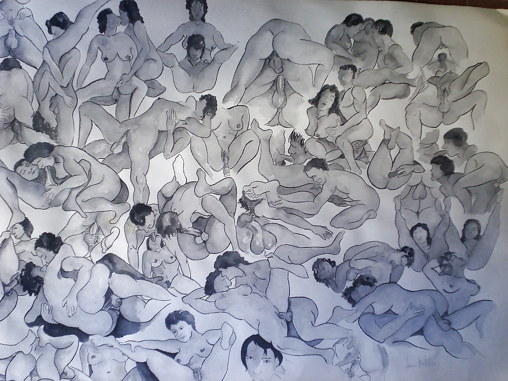 Caleidoscopio de arte erótico dibujado 25 de 25 - varios artistas
 #12082149