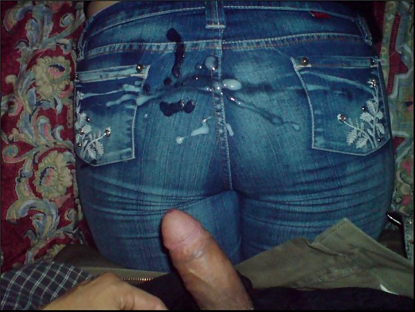 Female asses in Jeans - some coverd in cum #22360014