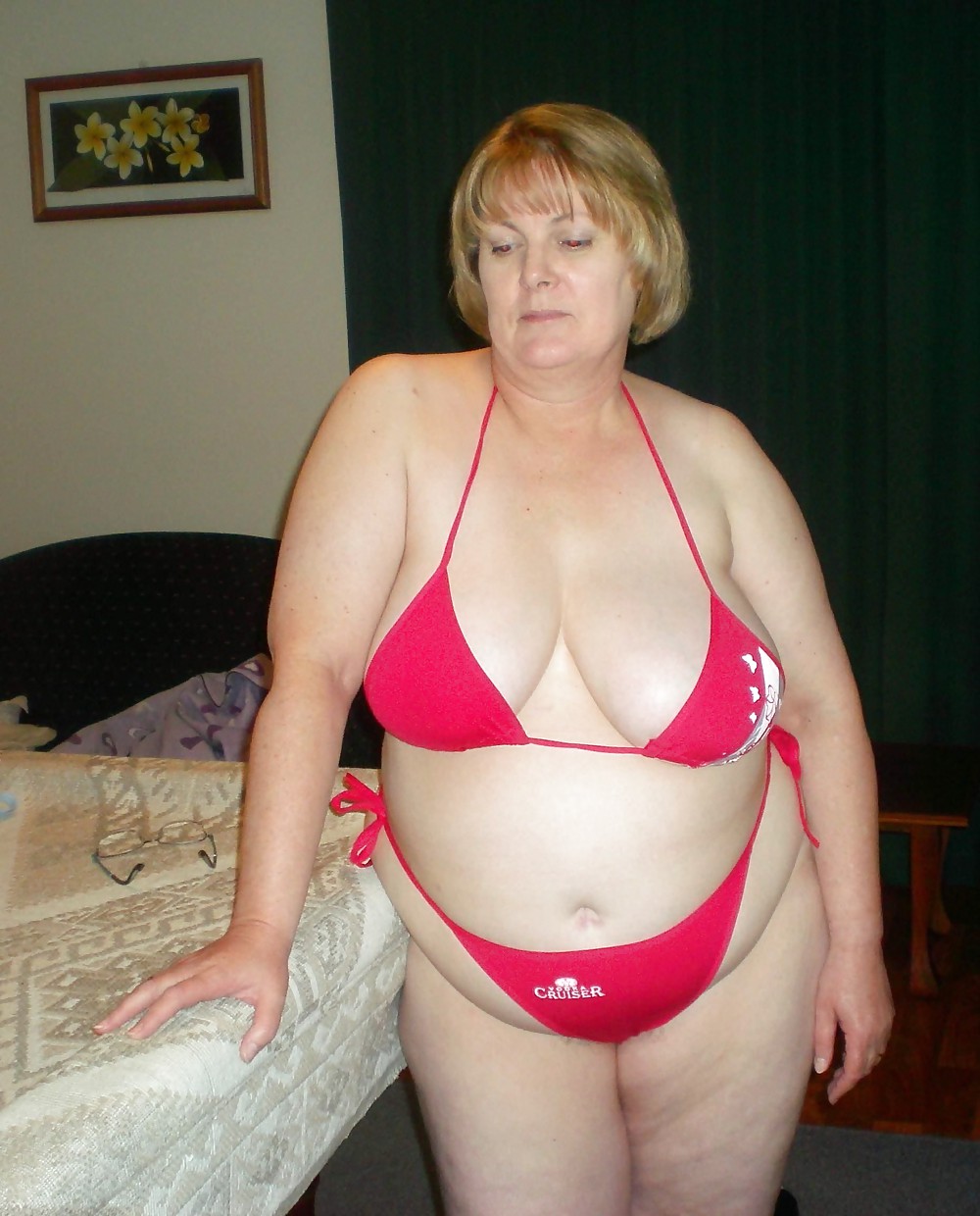 Trajes de baño bikini sujetador bbw madura vestida joven grande enorme
 #4006907