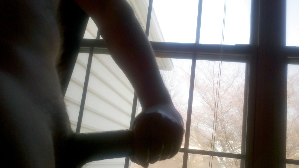 Flashing my cock at the window - larger pics #10280969