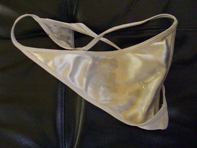 Blanc Satin G-strings #2787739