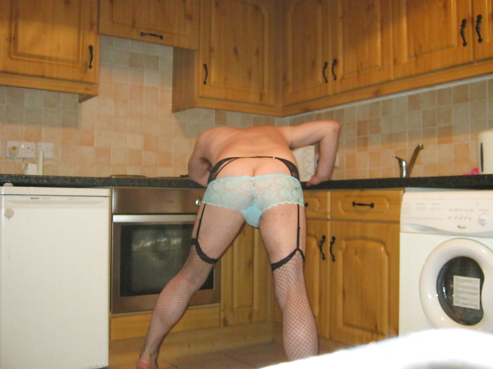 Wearing some various colours of see through panties. #14427552