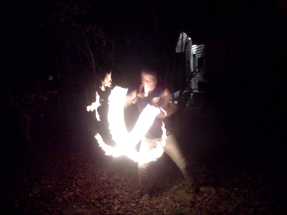 Me spinning fire poi #17450919