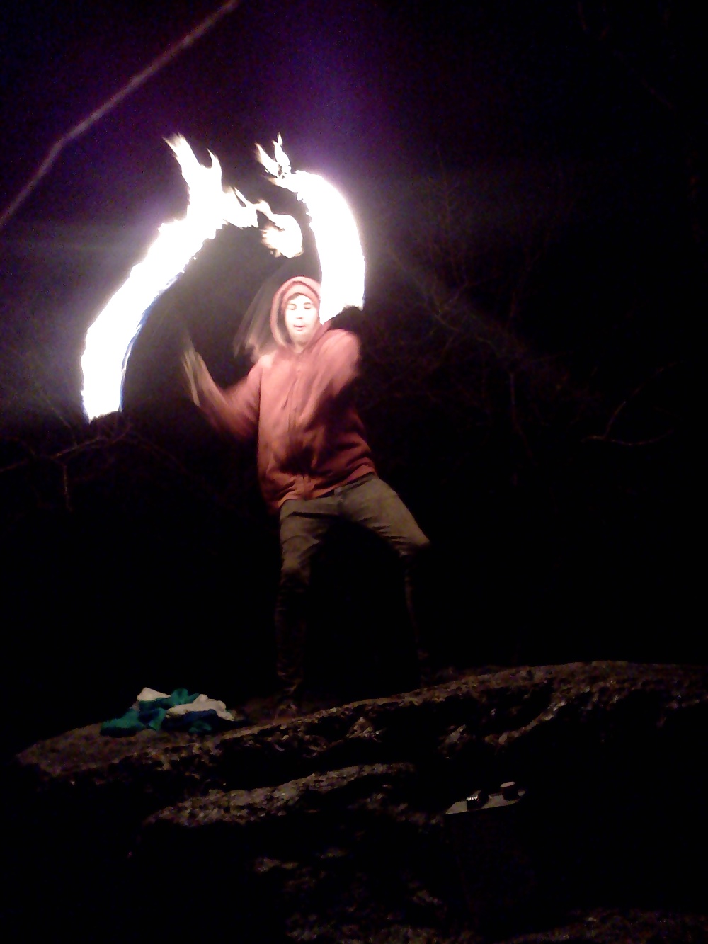 Me spinning fire poi #17450926