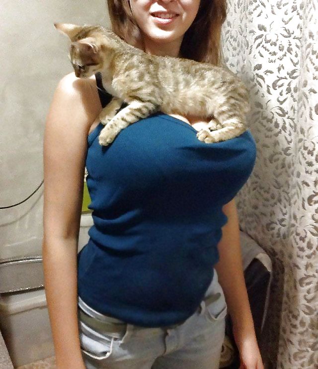 Huge Breasts (With Cats) #14844019
