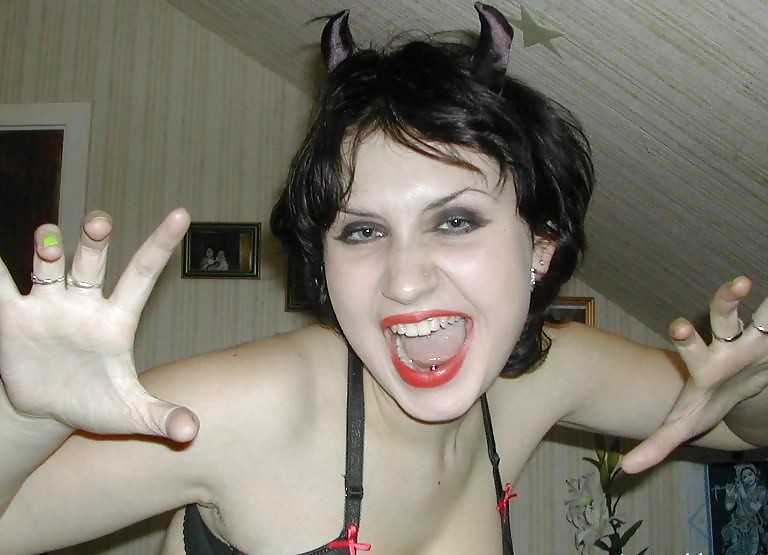 Goth girl with huge tits #3038804