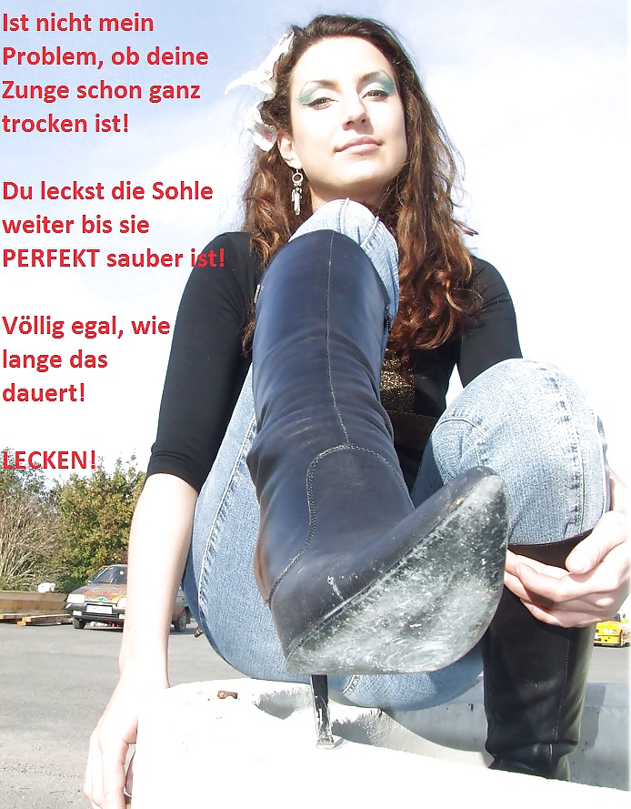 Femdom captions german boot licker edition #17061711
