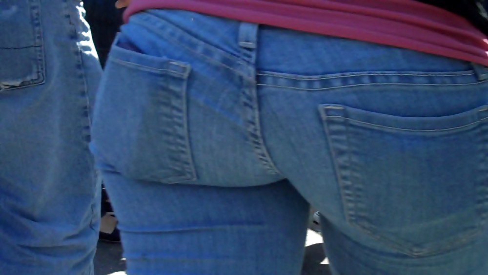 Real nice so fine sweet ass & bubble butt in jeans  #3643943