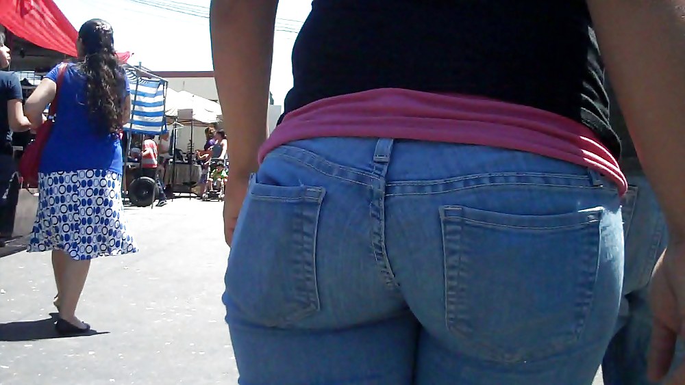 Real nice so fine sweet ass & bubble butt in jeans  #3644011