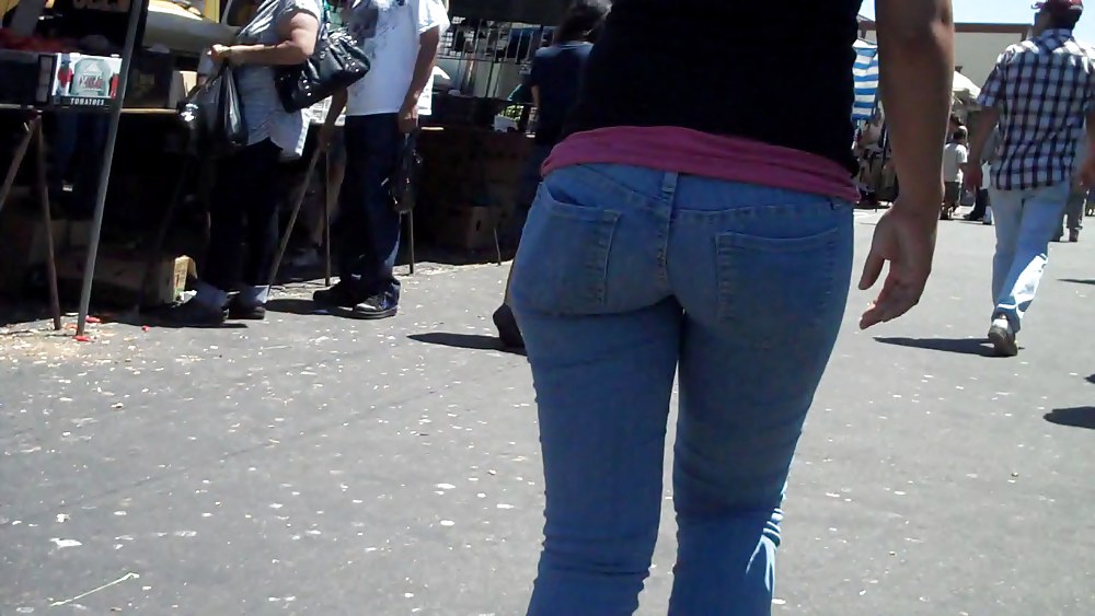 Real nice so fine sweet ass & bubble butt in jeans  #3644032