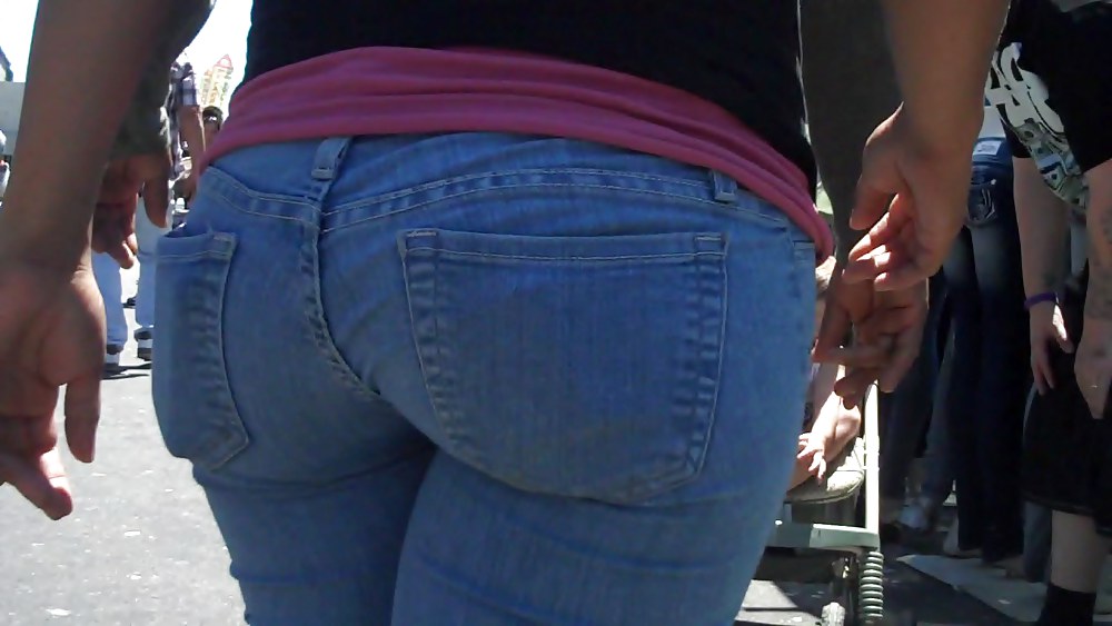 Real nice so fine sweet ass & bubble butt in jeans  #3644050