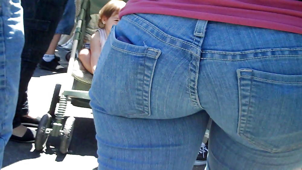 Real nice so fine sweet ass & bubble butt in jeans  #3644073