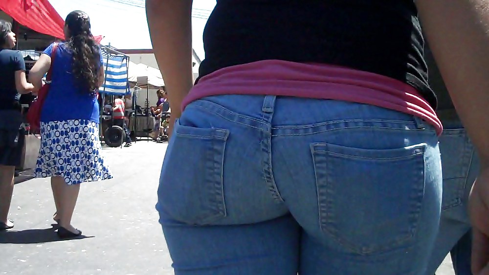 Real nice so fine sweet ass & bubble butt in jeans  #3644090