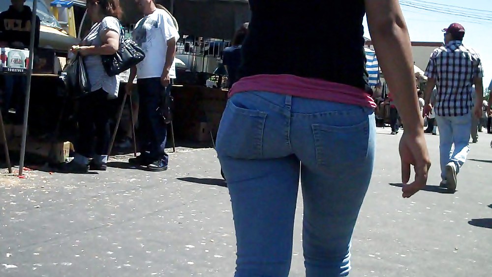 Real nice so fine sweet ass & bubble butt in jeans  #3644097