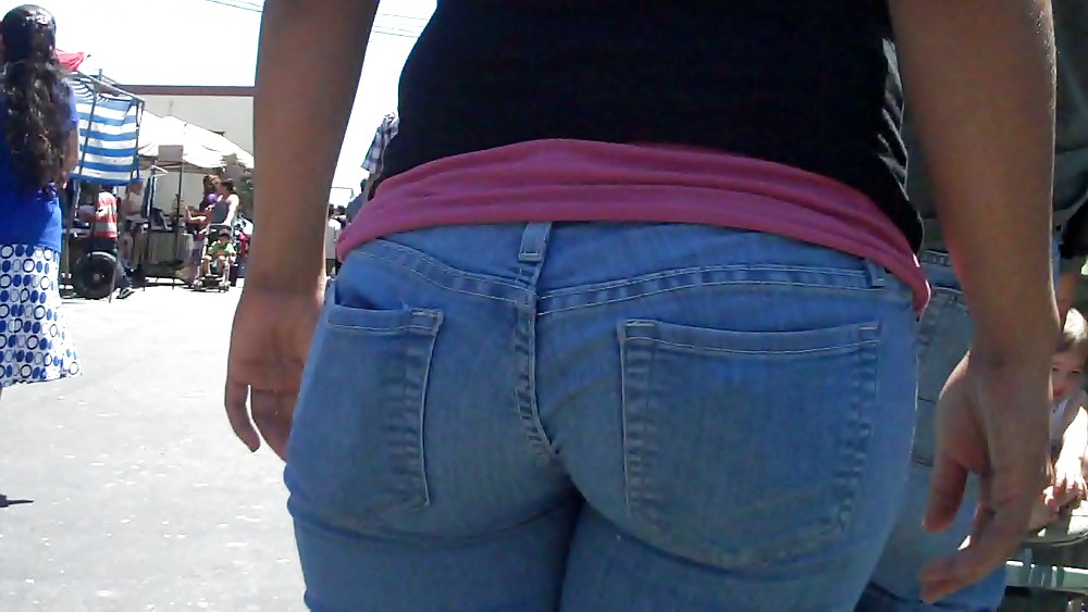 Real nice so fine sweet ass & bubble butt in jeans  #3644187