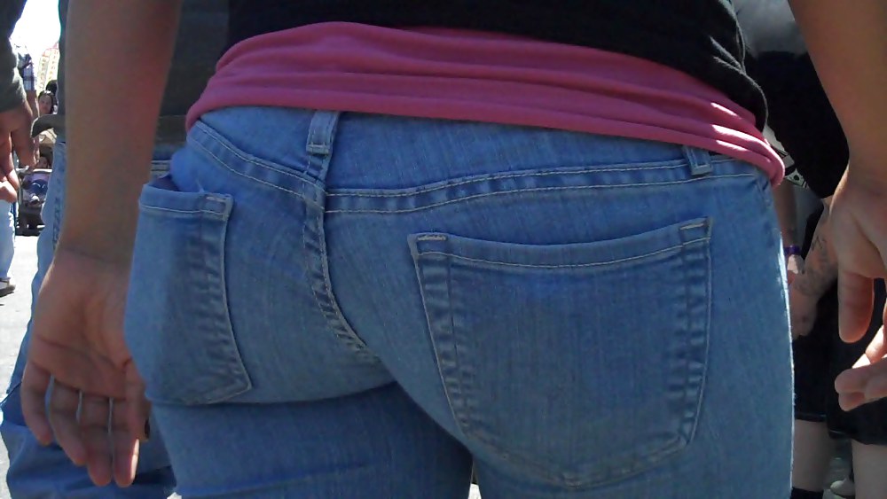 Real nice so fine sweet ass & bubble butt in jeans  #3644212