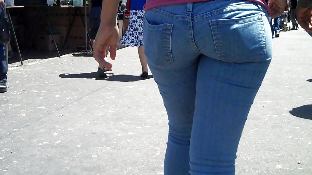 Real nice so fine sweet ass & bubble butt in jeans  #3644229