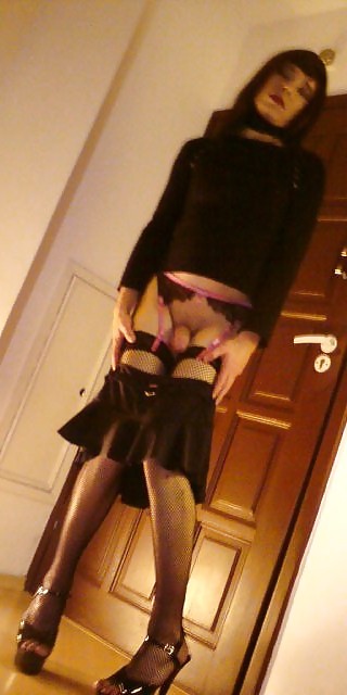 Sissy Karolina shows her little clitty