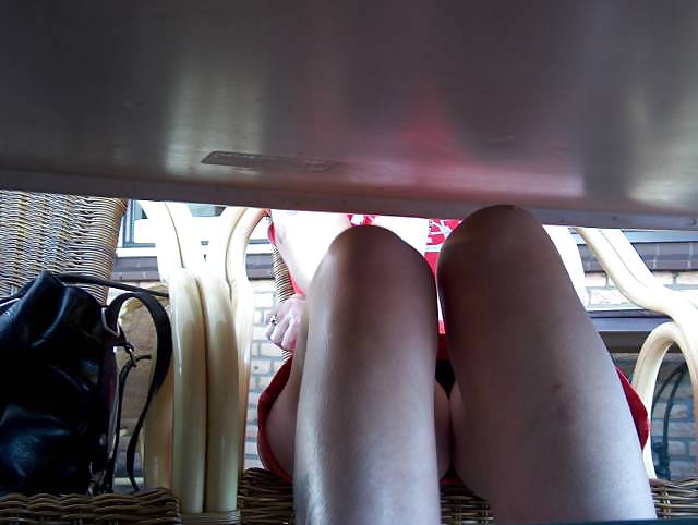 Upskirt in a restaurant #6101238