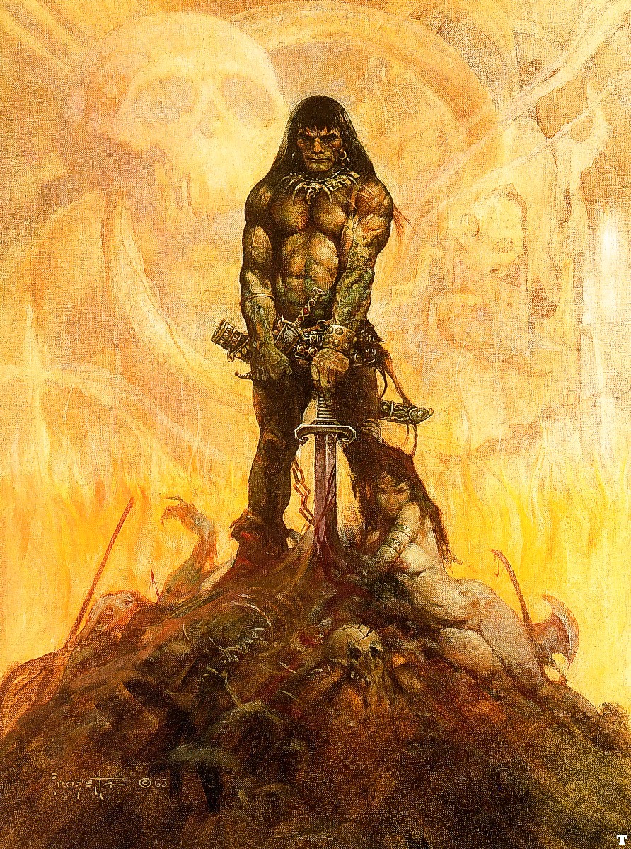 Plus Frazetta Mettant En Vedette Conan Le Barbare #119421