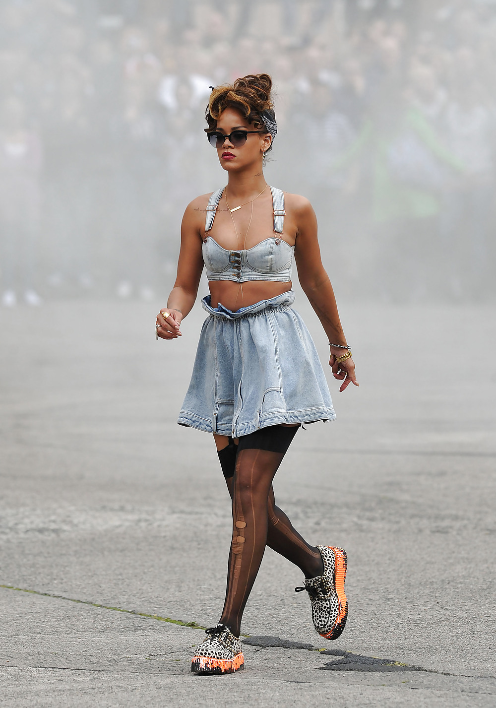 Rihanna filming the music video We Found Love in Ireland #8290534