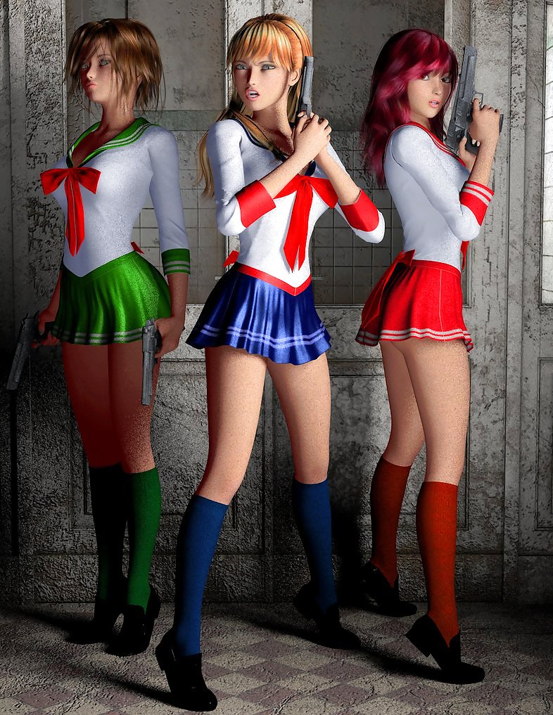 Chicas con pistolas
 #14403195