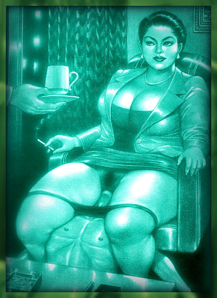 Drawing fat dominatrix 01 #19432531