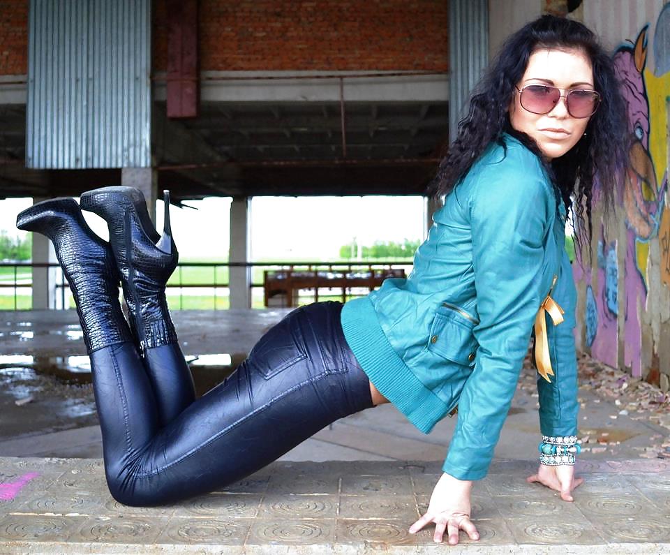 Shiny Leggings And Boots #18192003