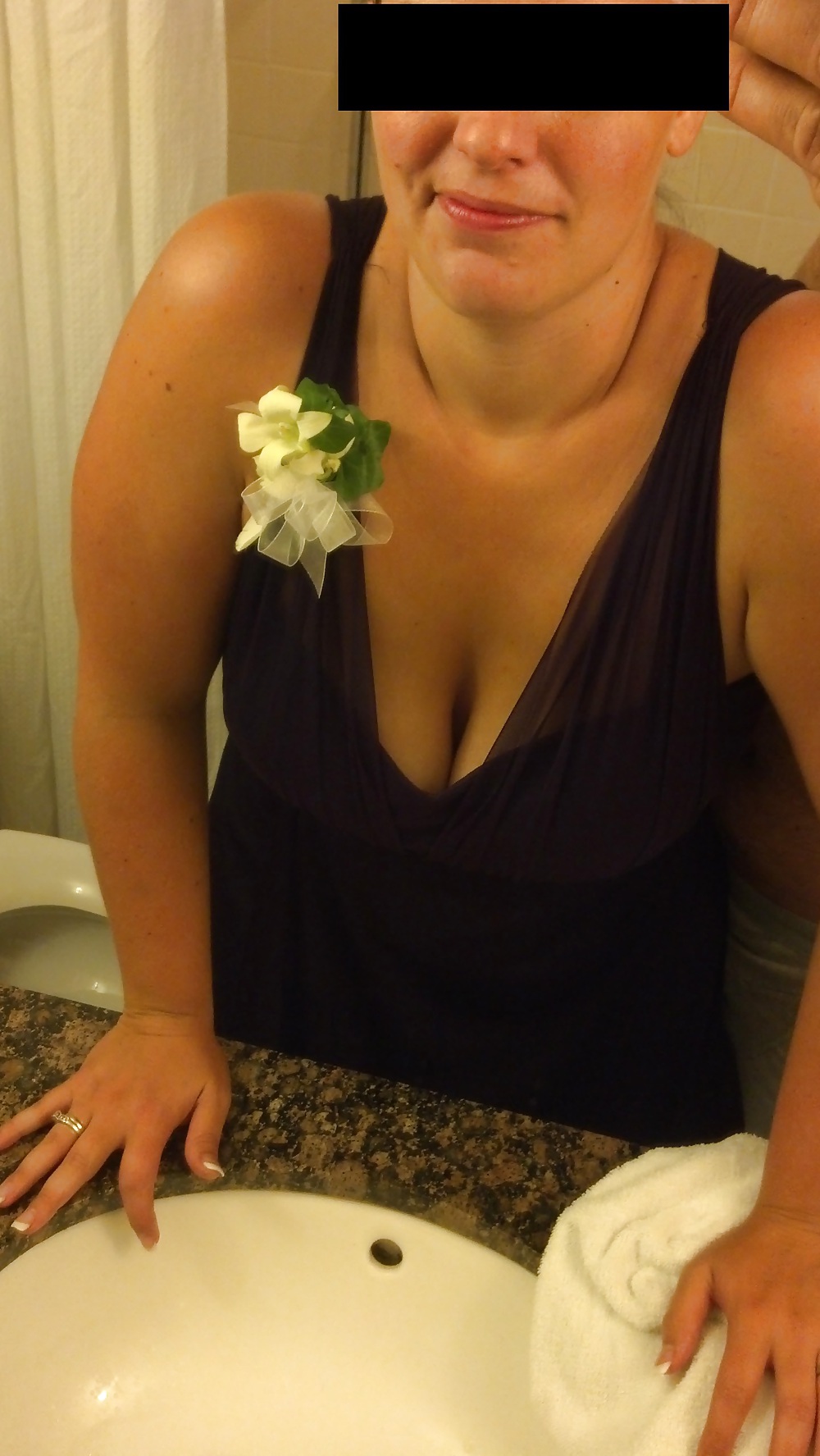 Wife being riskay at friends wedding #13921621