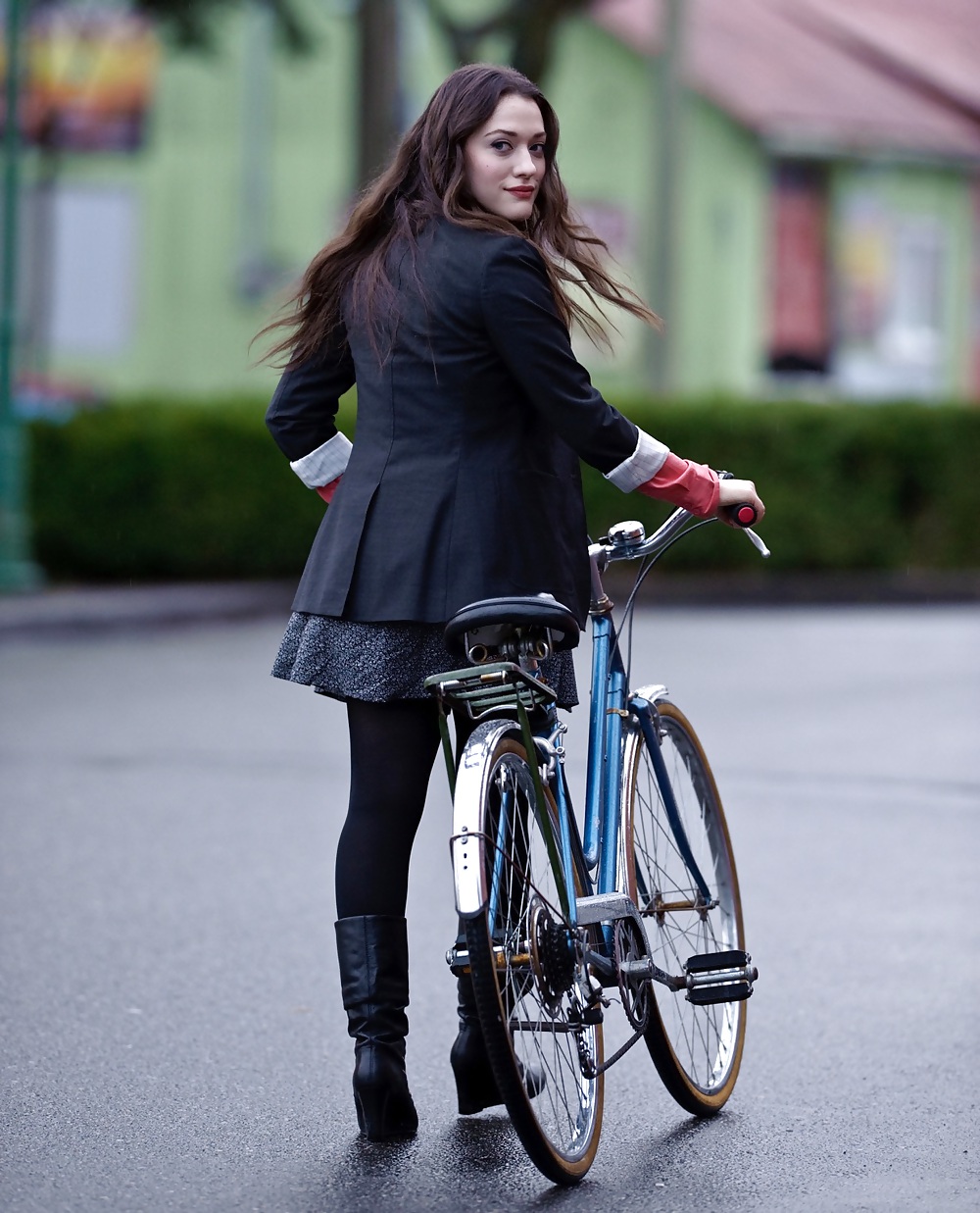 Female sexy legs nylon bicycle #18018419