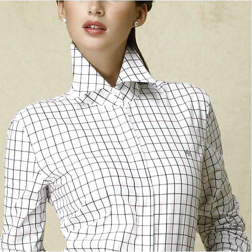 Blouse Collar Upturned #7295560