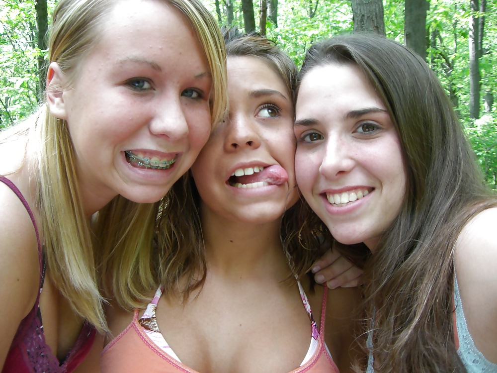 Three naughty teens at Camping - N. C. 