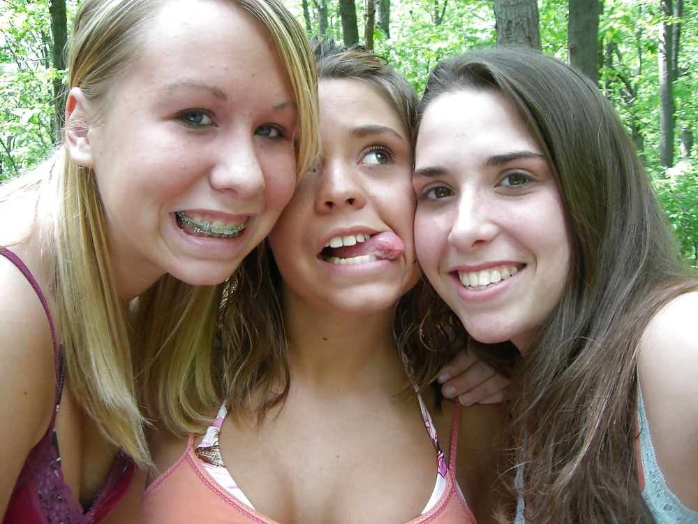 Three naughty teens at Camping - N. C. 