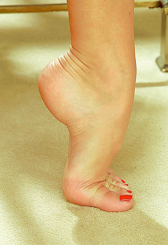 Adorable female feet, bare, pantyhosed or in sexy shoes #4491525