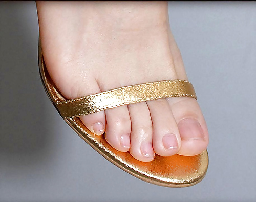 Adorable female feet, bare, pantyhosed or in sexy shoes #4491563