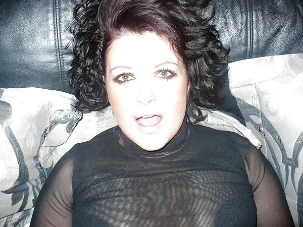 Slutty old MILF in leather and nylon #12621178