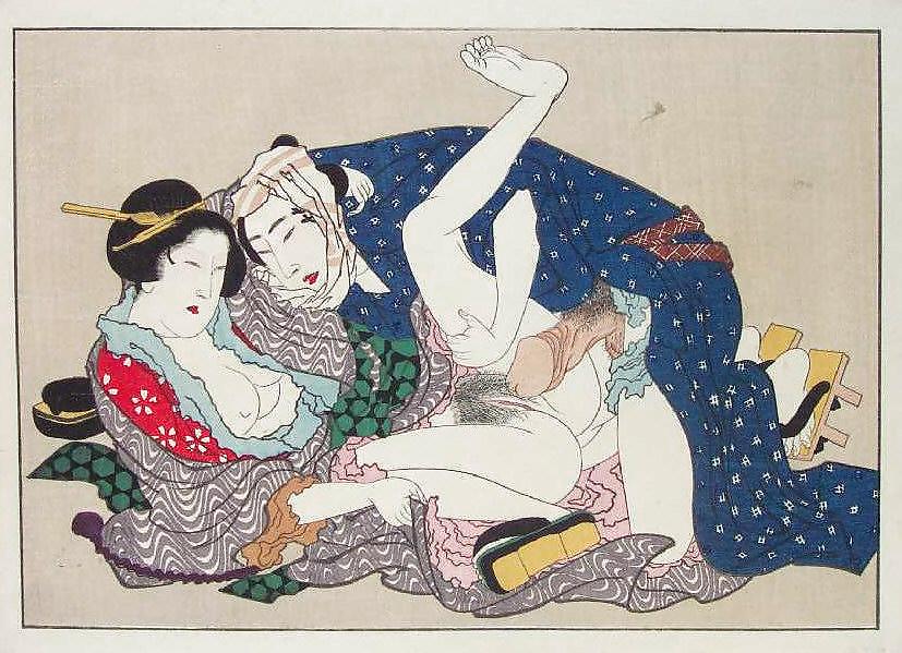 Japonés shunga arte 5 - escuela utagawa
 #10054916