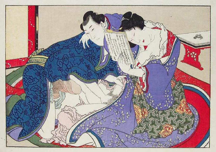 Japonés shunga arte 5 - escuela utagawa
 #10054924