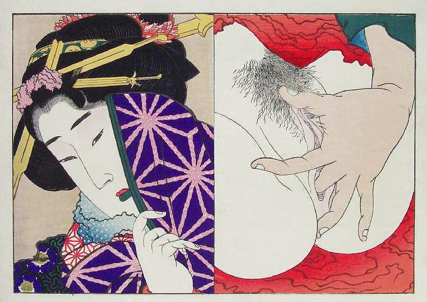 Japonés shunga arte 5 - escuela utagawa
 #10054929