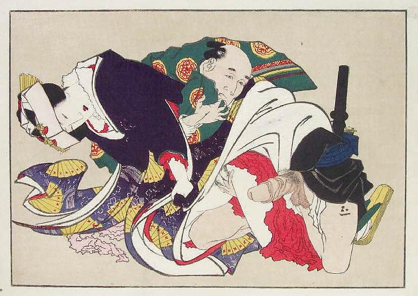 Japonés shunga arte 5 - escuela utagawa
 #10054942