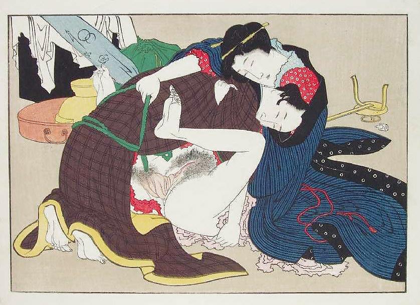 Japonés shunga arte 5 - escuela utagawa
 #10054952