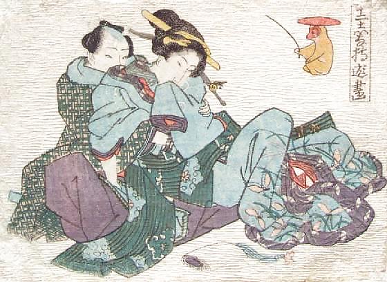 Japonés shunga arte 5 - escuela utagawa
 #10055017