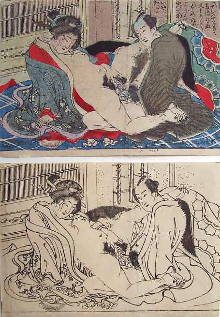 Japonés shunga arte 5 - escuela utagawa
 #10055026