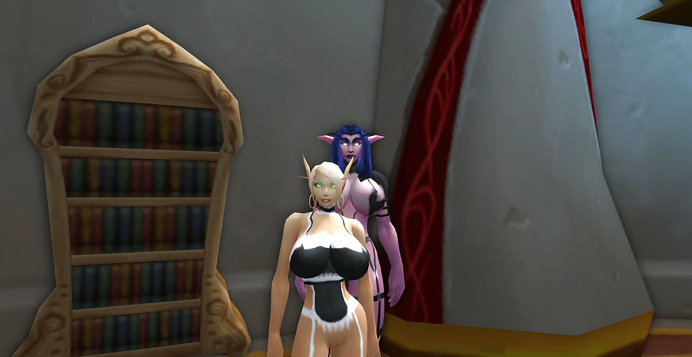 Keyla the Blood elf slut, and her Night elf friend. #13175655