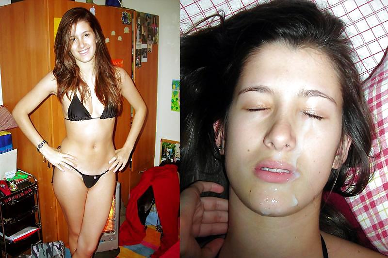 Before and after facial cumshot #18583732