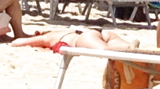 Hot Redhead In The Beach #19388388